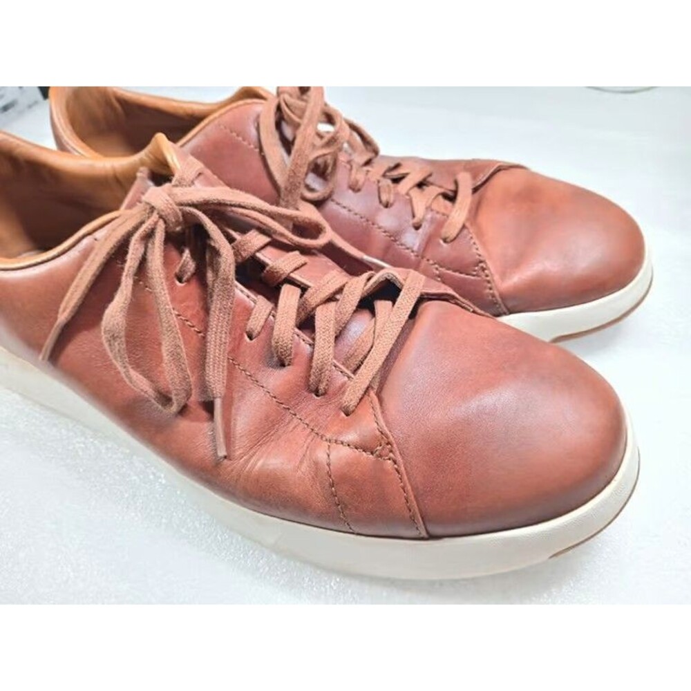 Cole Haan GrandPro Men’s Leather Sneakers Brown Lace-Up Size 11.5